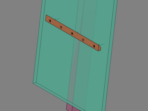 If you would like to pre-drill a hole for the 3" Screw going into the stud(s), please do this now. This hole should be no larger that 7/64th (2.5mm).