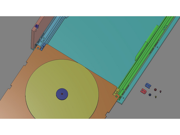 IMG 1 - Extend the Glide top rails to their full extension. Have the Tray Assembly ready (Turntable side up).