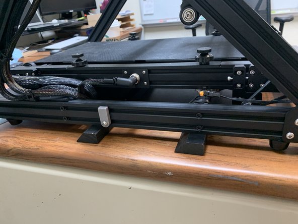 Notice how the CR30 lays firmly on the cleats when not wall mounted. This is intentional so you can easily remove it from the wall and print in its originally intended orientation without having to remove anything.