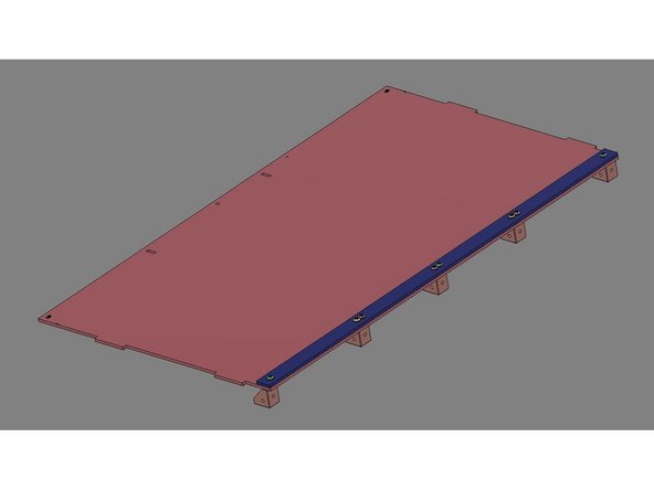 NOTE: - These images will vary based upon the version being built. The parts shown here are for v2.5.0. The v2.5.1 and v2.5.2 will use a different version of the Rear Panel, but will be assembled in the same way.