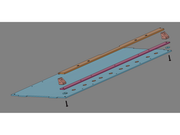 NOTE: - These images will vary based upon the version being built, but will be assembled in the same way. For v2.5.1 and v2.5.2, the Top Seal Bar will have a different shape. Also, for v2.5.2 please use x1 2T Top Spacer Bar.