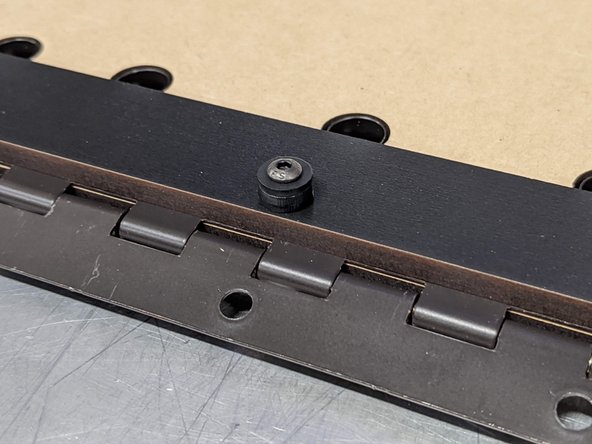 Note orientation of hinge