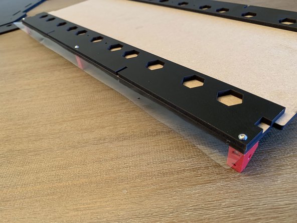 With six (6) 16mm screws you will thread through all three panels and tighten into the square nut pressed into the top corner of the bracket as shown in image 3. REMEMBER TO LOCATE THE BRACKETS WITH THE EXTRA SQUARE NUT IN THE CORNERS