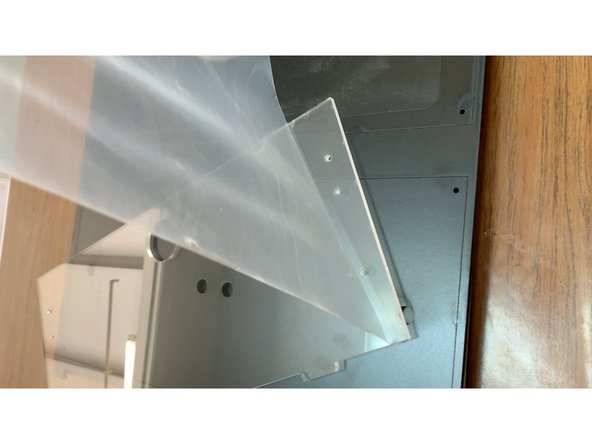 Prep your acrylic panel by first removing the clear protective film from BOTH SIDES.