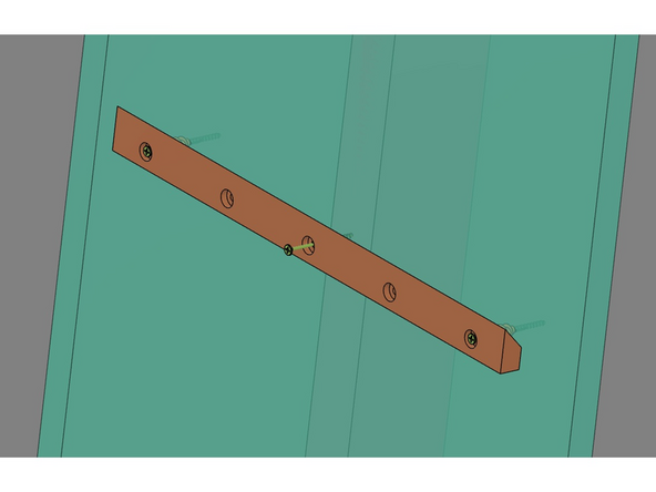 Make sure the French Cleat is level before moving  to the next step.