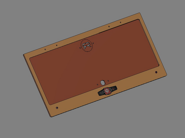 IMG 1 - Locate the Faceplate, Dome Label, Lid, Lid Brace, x2 TF Screws and x2 Flange Nuts.