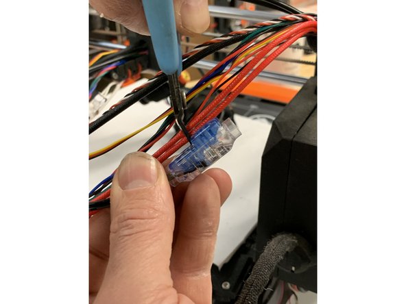 The Prusa thermistor Black &amp; Red wires need no further prep once cut to length.