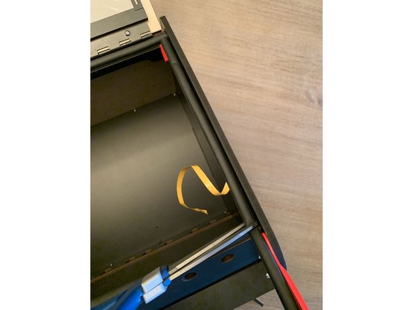 Trim and affix the side gaskets