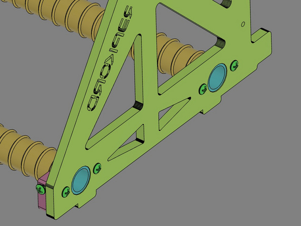 Note the orientations of the of the Rod Clamps. They must be orientated as shown.