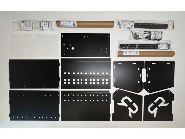 Layout of all the parts you should have. Check the BOM for corresponding part names.