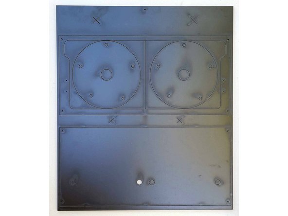 Each panel sheet holds one or more panel parts.  You should be able to identify the parts based on the diagram included in the box, or based on pictures shown in later steps of this guide.