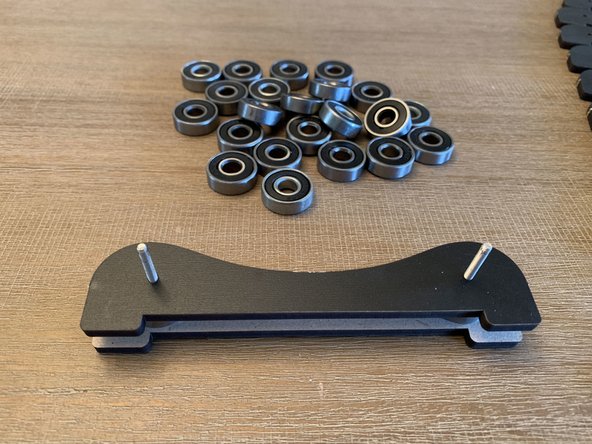 Same process as the end rollers but with a second layer on top.