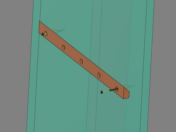 IMG 2 - Install the x2 Wall Anchors into the pre-marks made in the previous step.