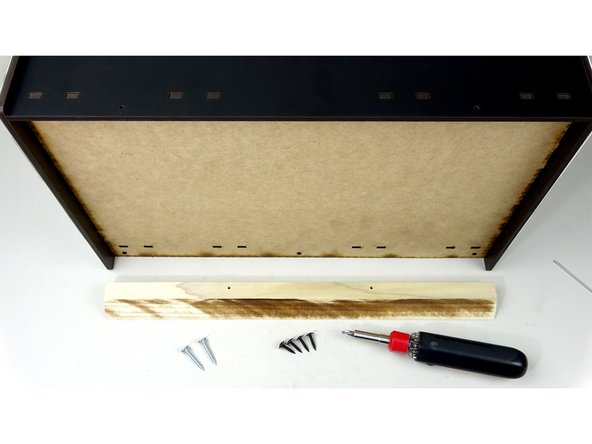 THIS IS A MANDATORY STEP! Even though this is part of the Wall Mounting system, this is important to install to ensure the stability and rigidity of the unit as a whole.