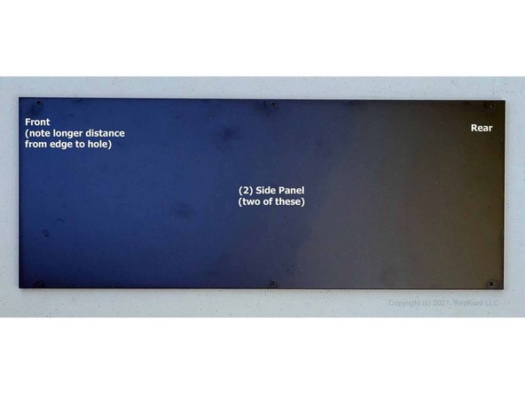 This panel contains a Side Panel (2).  You will find another one of these on another sheet.