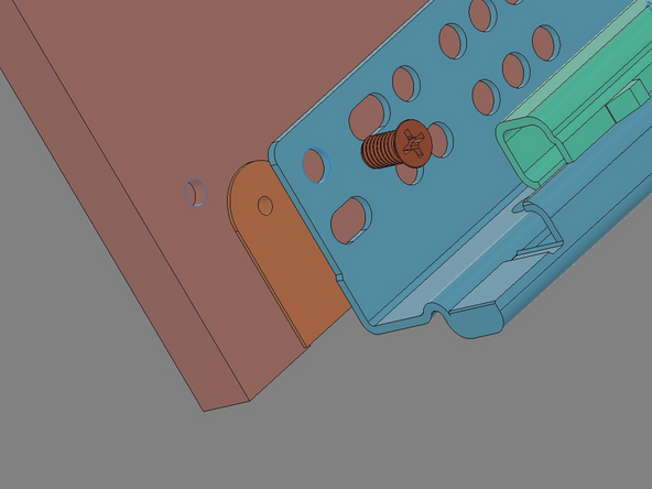IMG 1 - Locate the Glide Pack and take one of the two (Left Side shown). Locate x3 of the Glide Screws.
