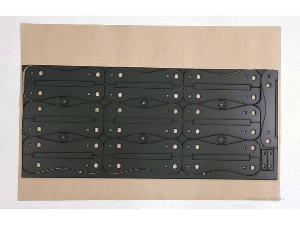 The acrylic lid has the same dimensions as the Front Face Plate part 15.  Since it is clear, it is not pictured here.