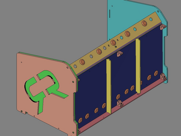 IMG 1 - Locate x2 Base Stringers, the Base Face Plate, the  Stringer Support Bar and x3 TF Screws.