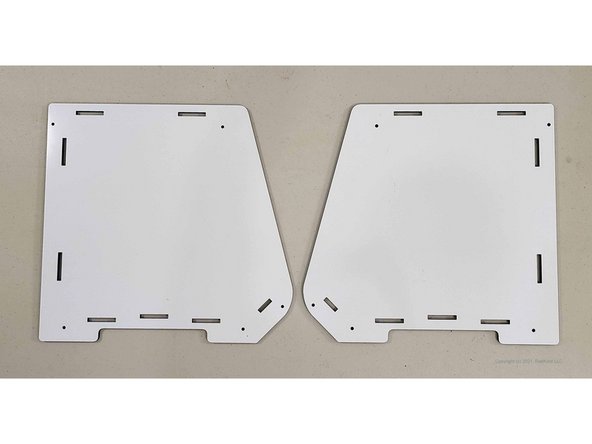 There are two part 7 pieces.  One serves as the left side, and the other as the right side of the box.  These are obvious in shape.