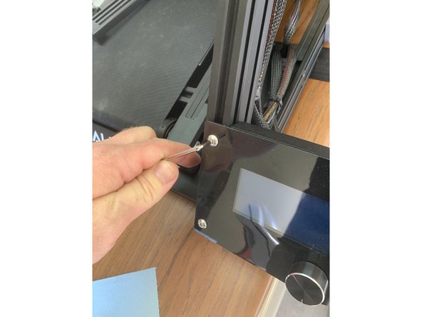 Start by removing the existing screws and T-Nuts from your screen mount.