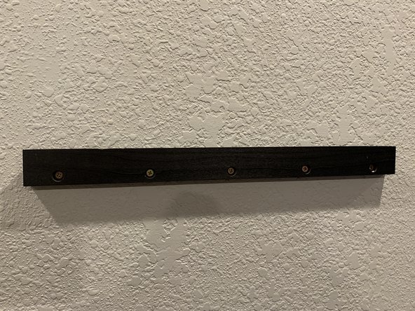 Make sure your cleat is anchored securely to the wall before hanging anything from it. It shouldn't wiggle at all if mounted properly.