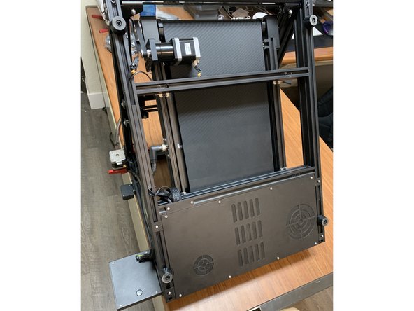 Tilt your CR30 up on end as pictured hanging  the display and extruder off the side of a desk.