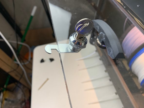 Insert the main assembly into the bottom hole. It helps to have the key in to check orientation. The key should be up and down.