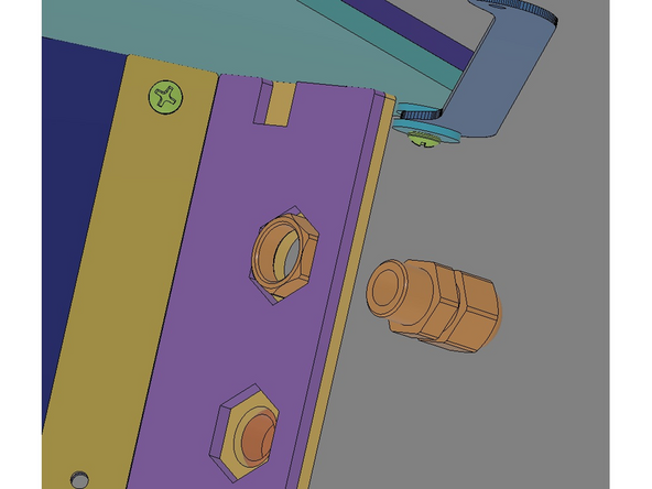 Leave the Front Cap attached to the Main Body of the fitting.