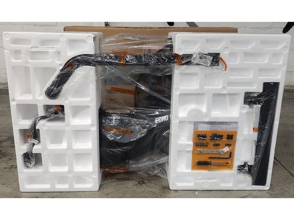 Remove the plastic wrap around the foam.