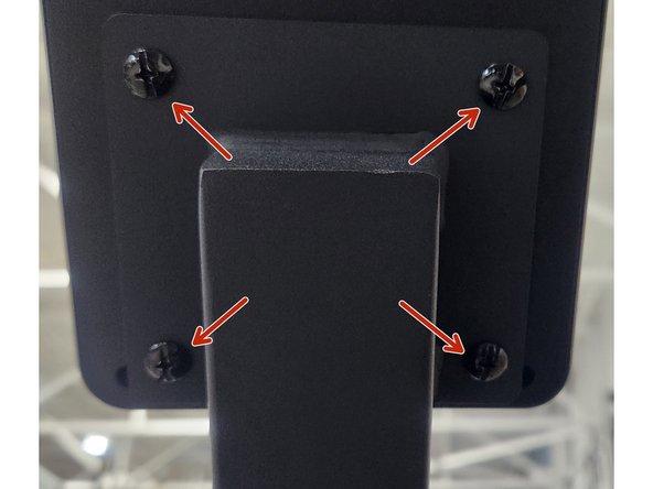 Take the console off by removing the 4 phillips head screws securing the console to the mast.