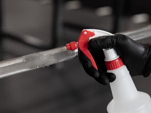 Clean the shaft with a solution of mild soap or detergent using a cloth or paper towel.