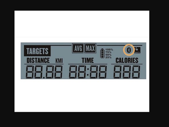 Ensure the Bluetooth icon on the console screen is shown and solid (not flashing).