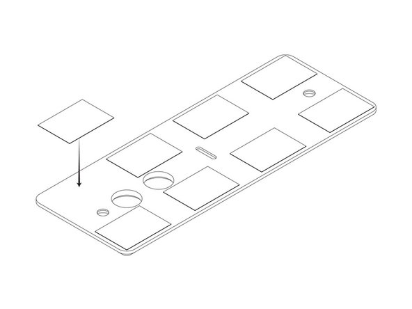 If your Pritchett Pad clasp is too loose for desired fit, remove the backing from UHMW Tape shims and install 6X shims on the back of Clasp Plastic as shown.