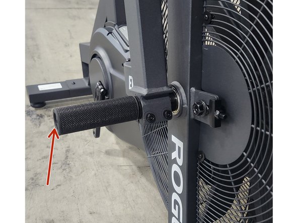 Remove both pedals using a 15mm wrench.