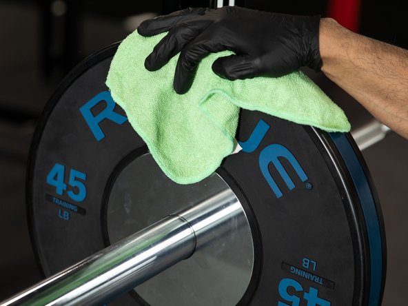 NOTE: Make sure the disinfectant does not contain alcohol, phenol, bleach, or ammonia.