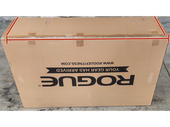 Carefully roll the box on its top.  Secure the bottom of the box using packing tape.