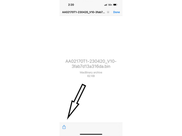Click the share icon in the lower left corner to access the share list and then share to Sunrise app.