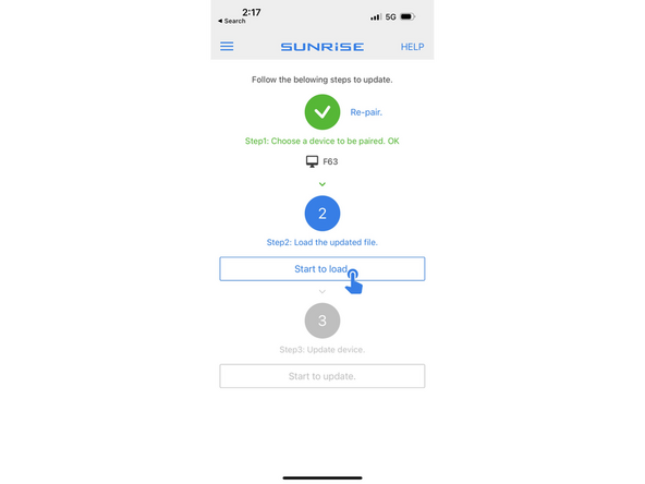 Click the "Start to Load" button.