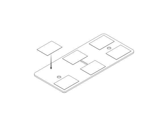 If your Pritchett Pad clasp is too loose for desired fit, remove the backing from UHMW Tape shims and install 6X shims on the back of Clasp Plastic as shown.