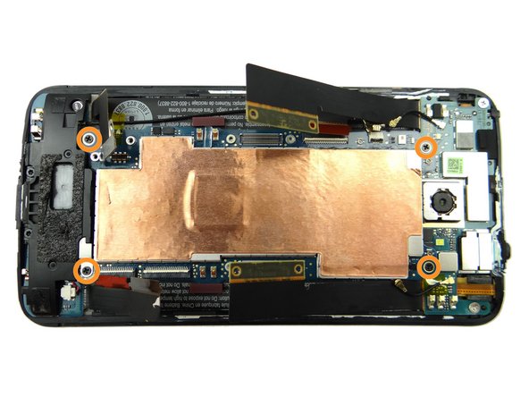 Replace four 3.8 mm Phillips #00 screws from SLOT 3 to secure logic board.
