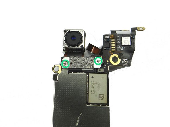 Remove the Rear Camera from the underside of the logic board: