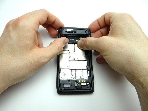 Peel up upper-left corner.