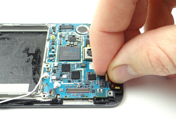 Finish removing it with your fingers.