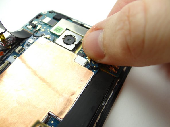 Seat right antenna cable on main logic board.