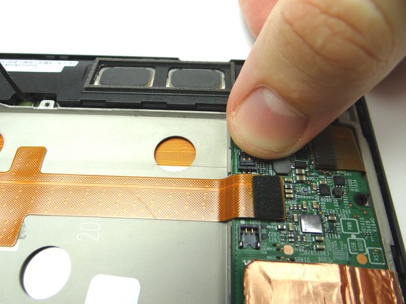 Pictures 2 &amp; 3: Reconnect speaker cable.