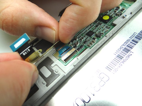 Pull LCD cable away from ZIF connector.