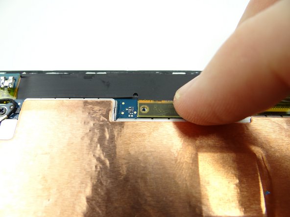 Seat large daughter board flex cables on logic board.