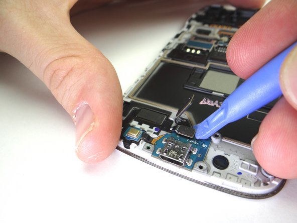 Picture 3: Dislodge the microphone from its socket.