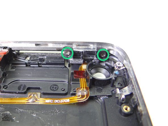 Picture 1: Remove two 1.9 mm Phillips screws.  Place in COMPARTMENT C.