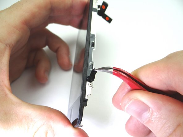 Picture 2: Remove electrical tape from the left side of the display (if it's there).